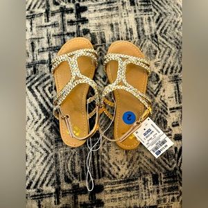 Report Gold and Silver Sandals
